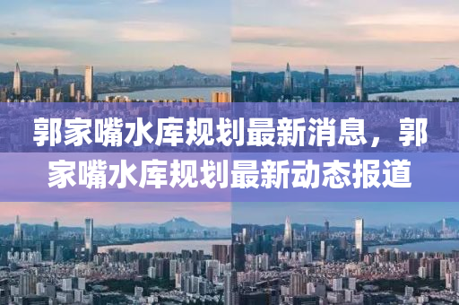 郭家嘴水庫規劃最新消息，郭家嘴水庫規劃最新動態報道南充市鑫正商貿有限公司