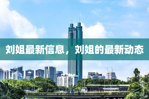 劉姐最新信息，劉姐的最新動南充市鑫正商貿(mào)有限公司態(tài)