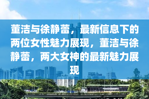 董潔與徐靜蕾,最新信息下的兩位女性魅力展現,董潔與徐靜蕾,兩大女神的最新魅力展現南充市鑫正商貿有限公司