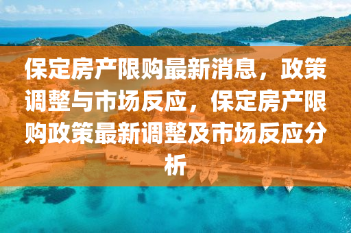 保定房產限購最新消息，政策調整與市場反應，保定房產限購政策最新調整及市場反應分析