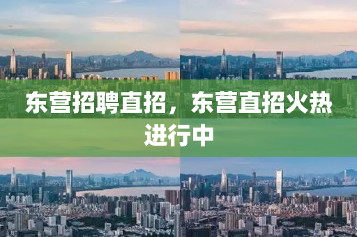 東營招聘直招，東營直招火熱進行中