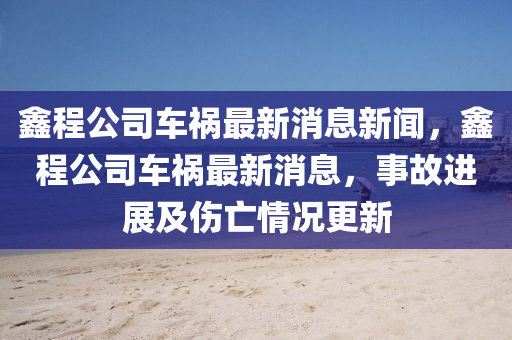 鑫程公司車禍最新消息新聞，鑫程公司車禍最新消息，事故進展及傷亡情南充市鑫正商貿(mào)有限公司況更新