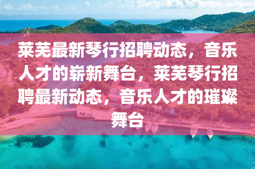 萊蕪最新琴行招聘動態，音樂人才的嶄新舞臺，萊蕪琴行招聘最新動態，音樂人才的璀璨舞臺南充市鑫正商貿有限公司