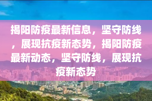 揭陽防南充市鑫正商貿有限公司疫最新信息，堅守防線，展現抗疫新態勢，揭陽防疫最新動態，堅守防線，展現抗疫新態勢