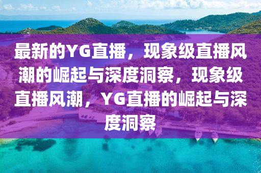 最新的YG直播，南充市鑫正商貿有限公司現象級直播風潮的崛起與深度洞察，現象級直播風潮，YG直播的崛起與深度洞察