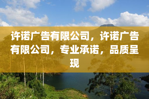 許諾廣告有限公司，許諾廣告有限公司，專業承諾，品質呈現南充市鑫正商貿有限公司