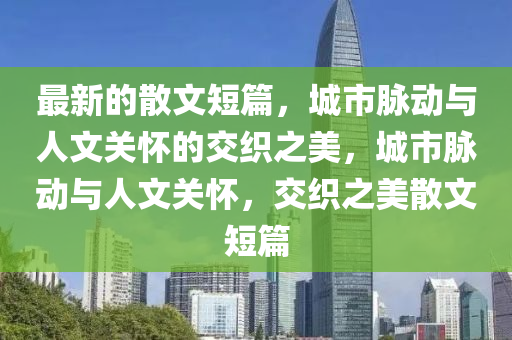 最新的散文短篇，城市脈動(dòng)與人文關(guān)懷的交織之美，城市脈動(dòng)與人文關(guān)懷，交織之美散文短篇南充市鑫正商貿(mào)有限公司