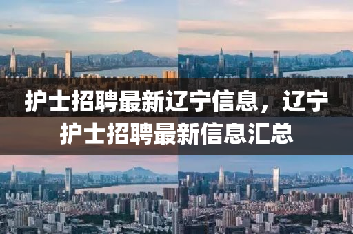 護士招聘最新遼寧信息，遼寧護士招聘最新信息匯總南充市鑫正商貿有限公司