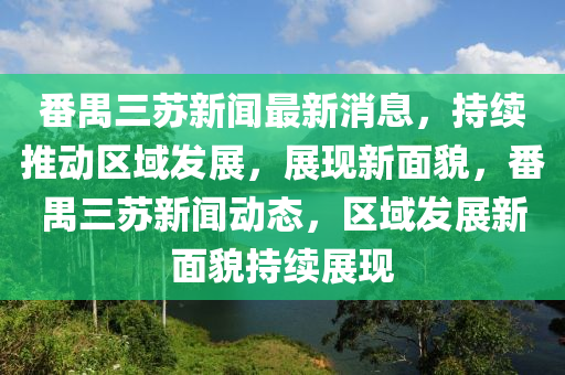 番禺三蘇新聞最新消息,持續推動南充市鑫正商貿有限公司區域發展,展現新面貌,番禺三蘇新聞動態,區域發展新面貌持續展現
