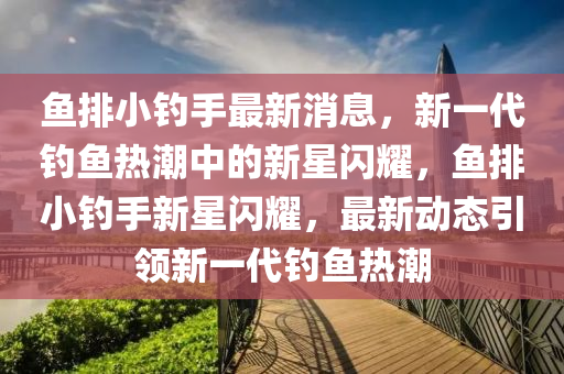 魚排小釣手最新消息，新一代釣魚熱潮中的新星閃耀，魚排小釣手新星閃耀，最新動態引領新一代釣魚熱潮南充市鑫正商貿有限公司