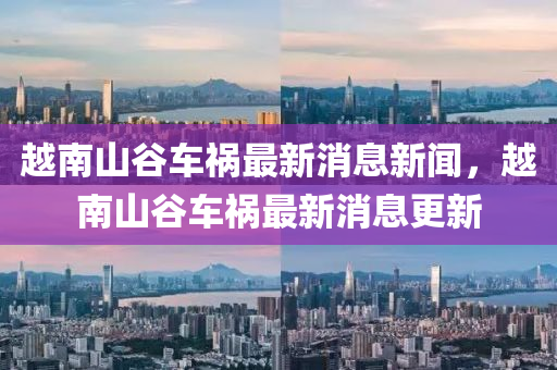 越南山谷車禍最新消息新聞，越南山谷車禍最新消息更新南充市鑫正商貿有限公司